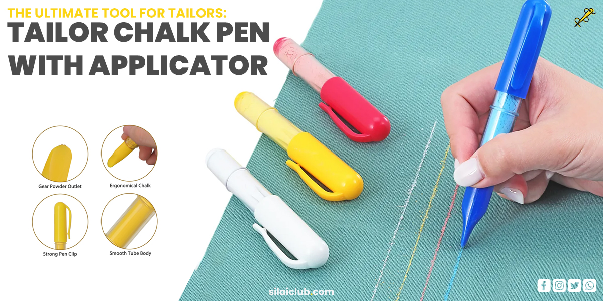 Tailor Chalk Pen with Applicator, Tailor Chalk Pen, tailor chalk pen vs traditional chalk, best tailor tools, professional chalk pen for tailors