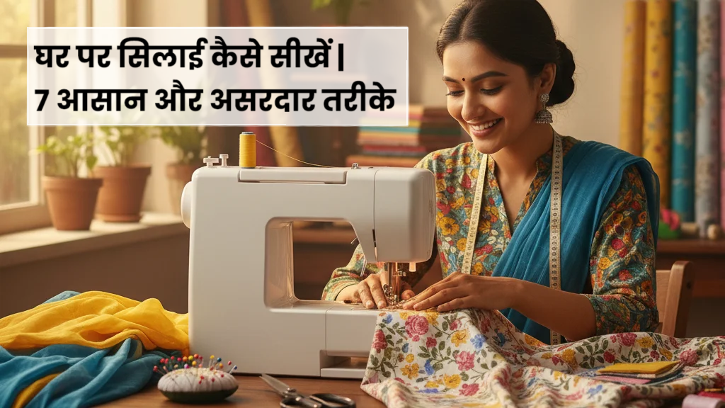 घर पर सिलाई कैसे सीखें | 7 आसान और असरदार तरीके